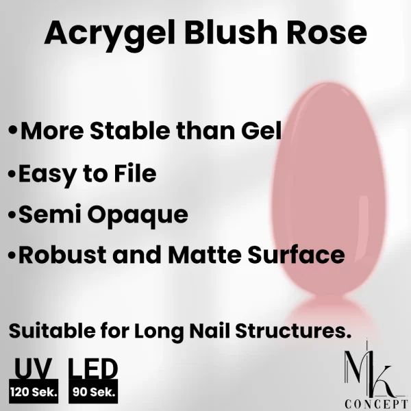 MK Concept Acrygel Blush Rose - 30ml - Image 4