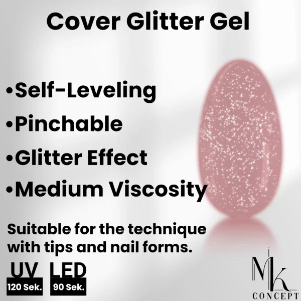 MK Concept Cover Glitter Gel - 30ml - Image 4