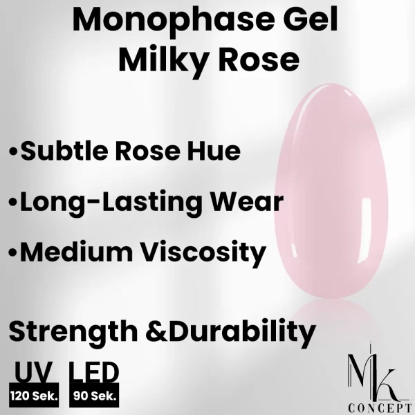 MK Concept Monophase Gel Milky Rose - 30ml - Image 4