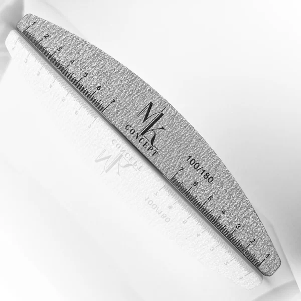 Gentle Curved Edge Nail File by MK Concept - Ideal for Shaping Natural and Gel Nails.