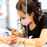 Vibrant Red Manicure with MK Concept Base Gel Super Bond