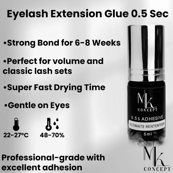 Eyelash Extension Glue with 0.5 Second Dry Time