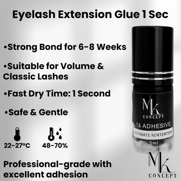 Eyelash Extension Glue with 1 Second Dry Time