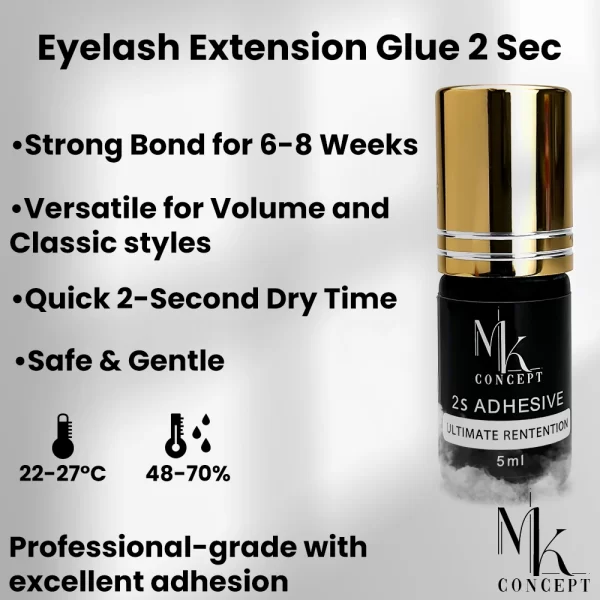 Eyelash Extension Glue with 2 Second Dry Time