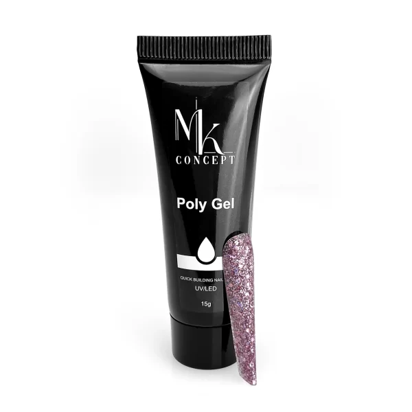 MK Concept Polygel Pink Stardust 15g tube